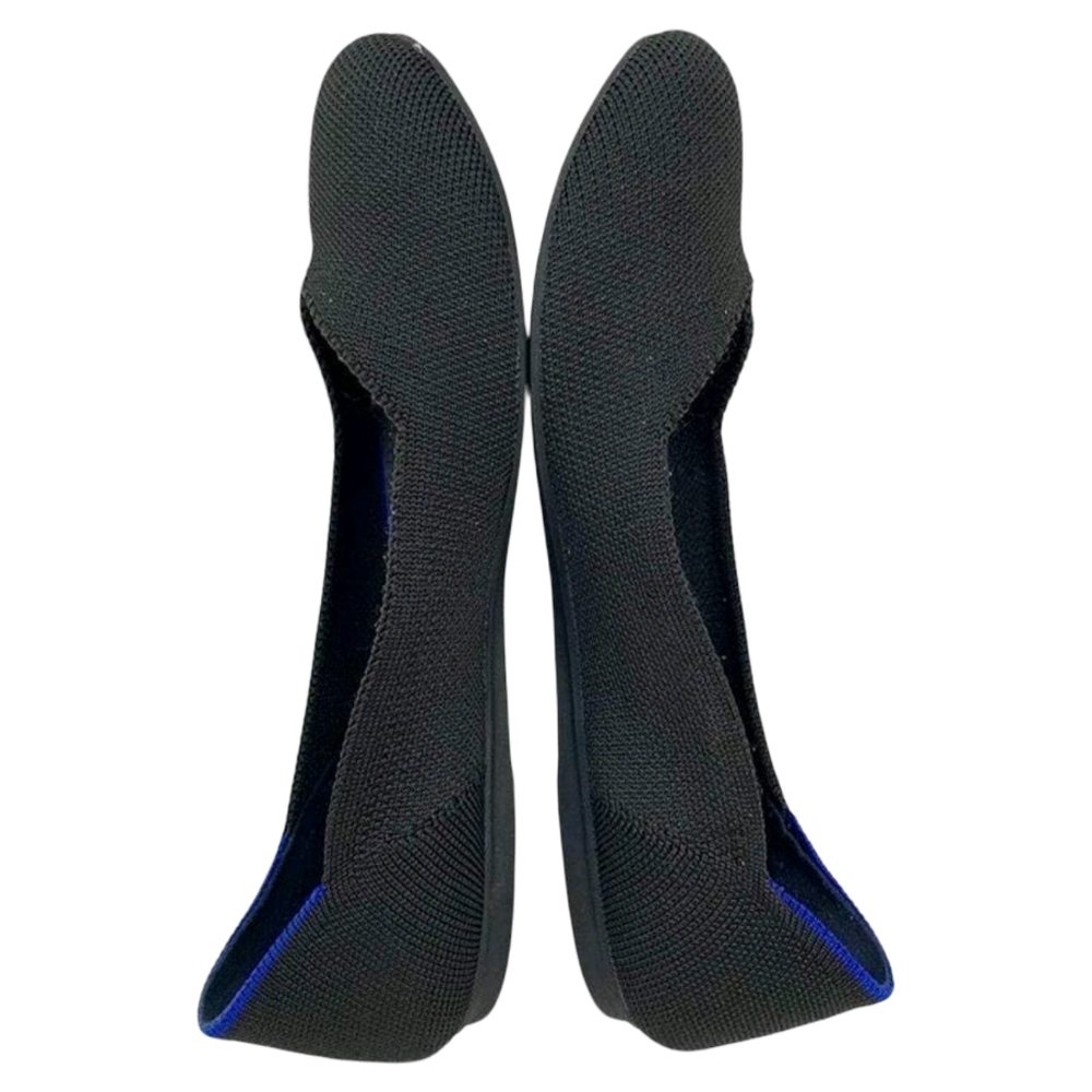 Rothy's Round Toe Black Ballet Flats Slip On Shoes SIZE US W9.5 - Picture 9 of 14